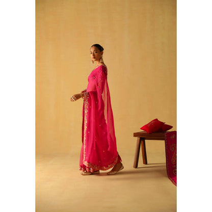 Sheetal Batra Afsa Saree With Stitched Blouse