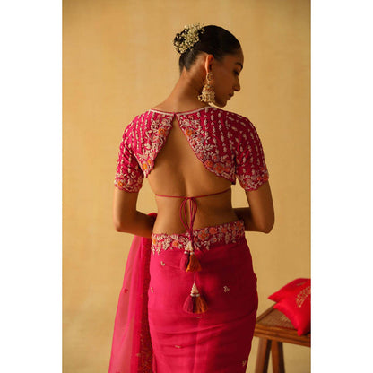 Sheetal Batra Afsa Saree With Stitched Blouse