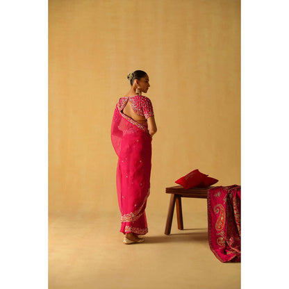 Sheetal Batra Afsa Saree With Stitched Blouse