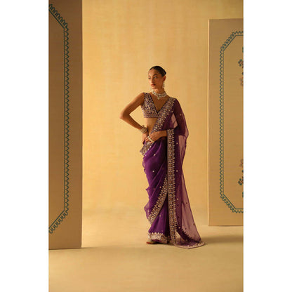 Sheetal Batra Hannah Saree With Stitched Blouse