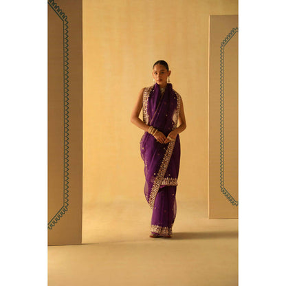 Sheetal Batra Hannah Saree With Stitched Blouse
