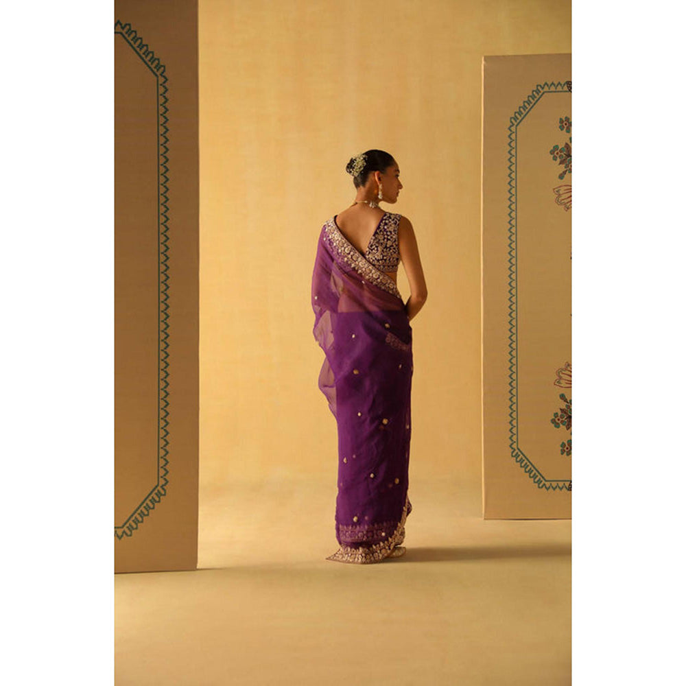 Sheetal Batra Hannah Saree With Stitched Blouse