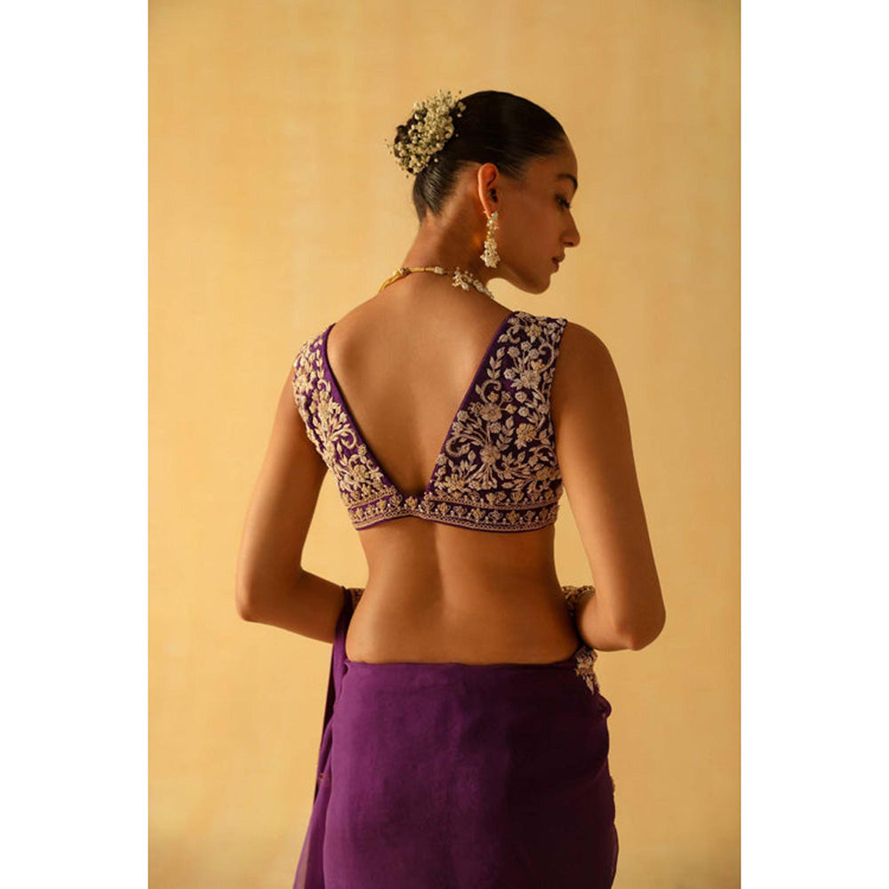 Sheetal Batra Hannah Saree With Stitched Blouse
