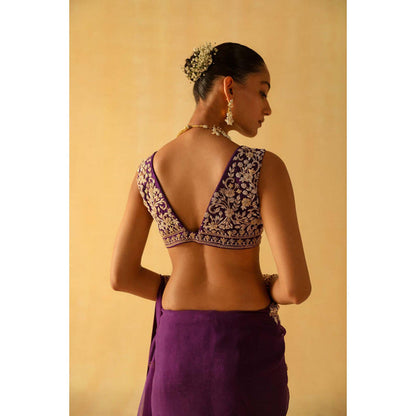 Sheetal Batra Hannah Saree With Stitched Blouse