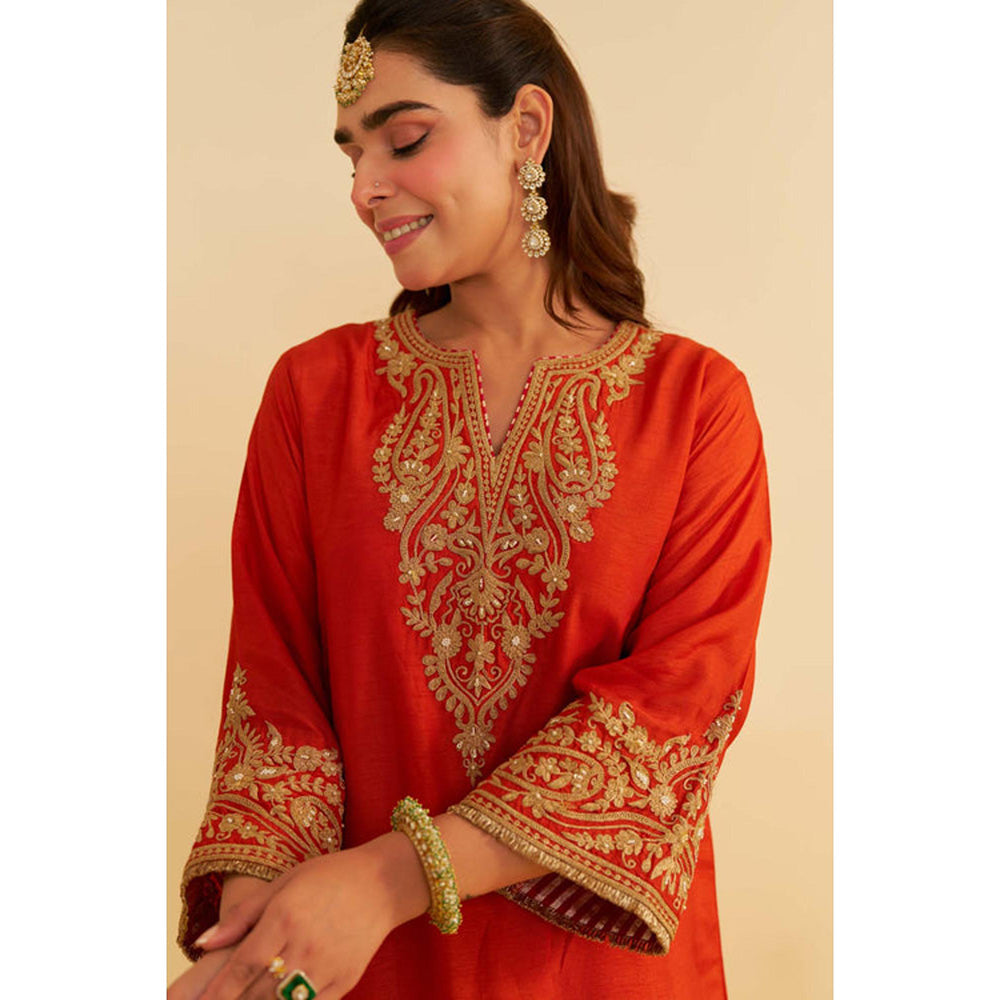 Sheetal Batra Marwa - Burnt Orange Short Chauga With Salwar