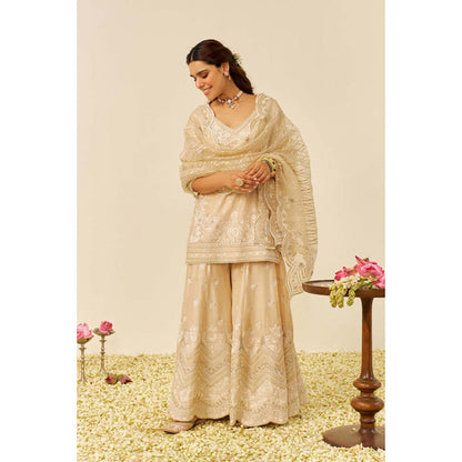 Sheetal Batra Sameeha - Short Kurta With Sharara And Dupatta