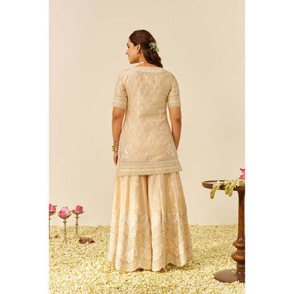 Sheetal Batra Sameeha - Short Kurta With Sharara And Dupatta