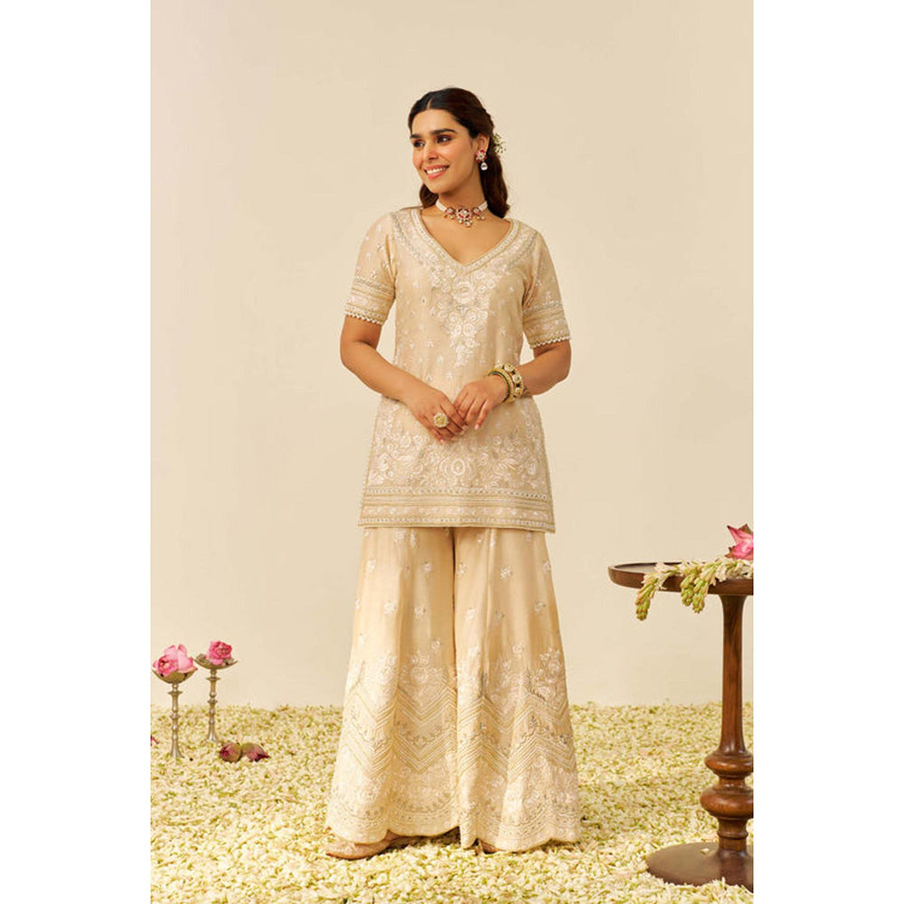 Sheetal Batra Sameeha - Short Kurta With Sharara And Dupatta
