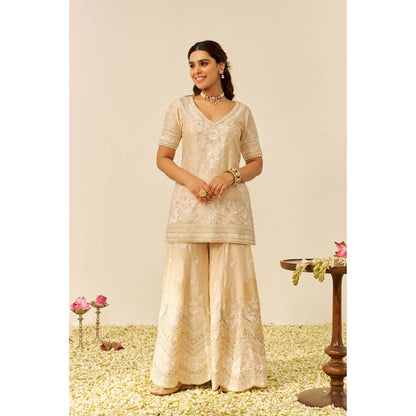 Sheetal Batra Sameeha - Short Kurta With Sharara And Dupatta