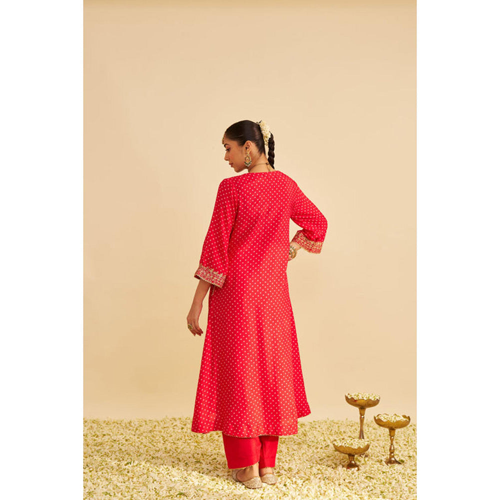 Sheetal Batra Zaliyah - Red Long Chauga With Salwar