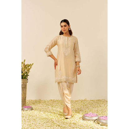 Sheetal Batra Zahra - Short Kurta With Dhoti Pant And Dupatta