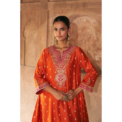 Sheetal Batra Hafsa - Burnt Orange Chauga With Salwar