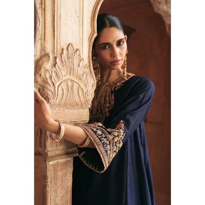 Sheetal Batra Marwa - Deep Blue Short Chauga With Salwar
