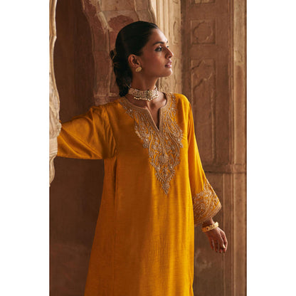 Sheetal Batra Marwa - Mustard Short Chauga With Salwar And Dupatta