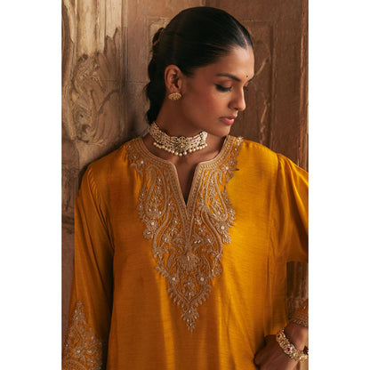 Sheetal Batra Marwa - Mustard Short Chauga With Salwar