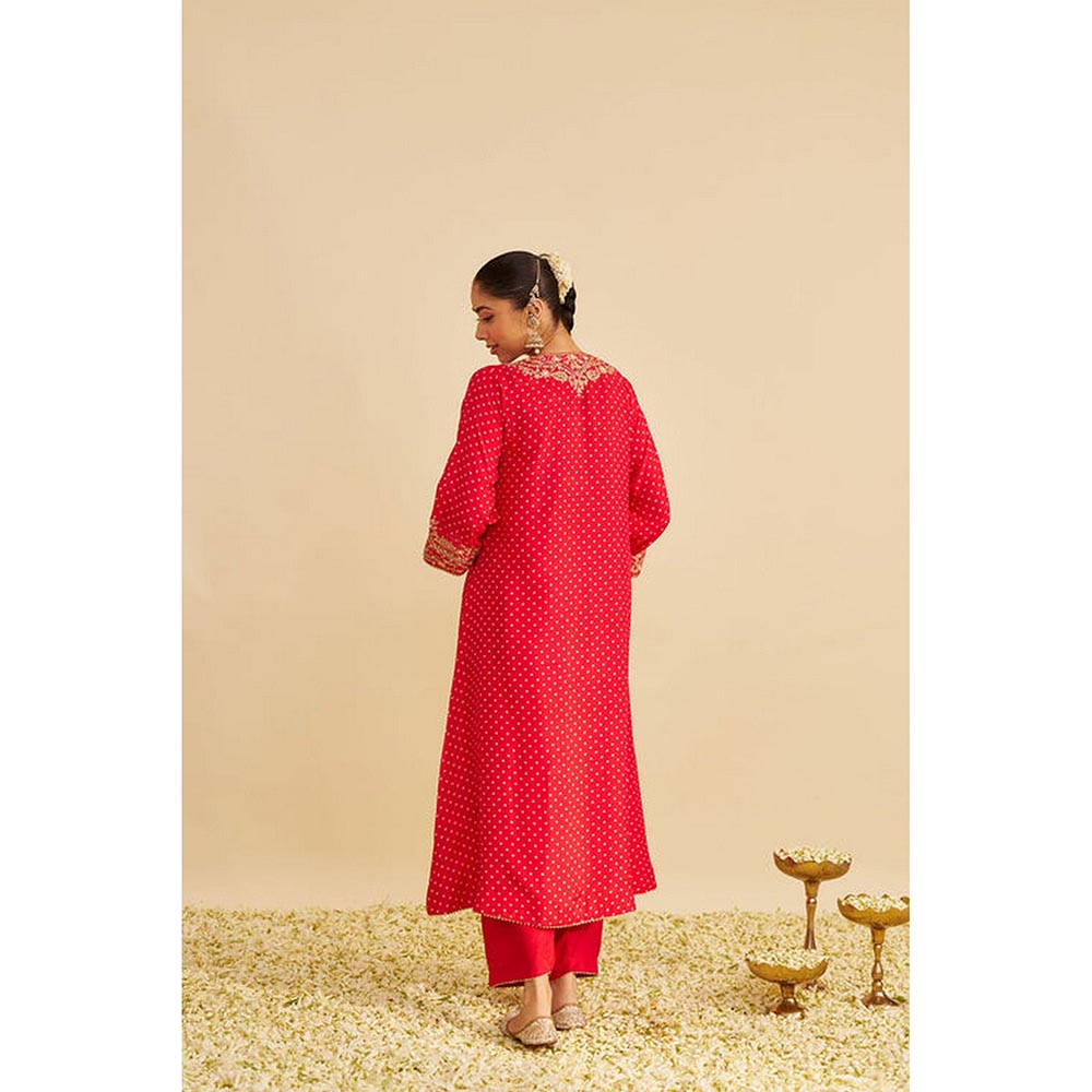 Sheetal Batra Shezia - Red Long Chauga With Salwar