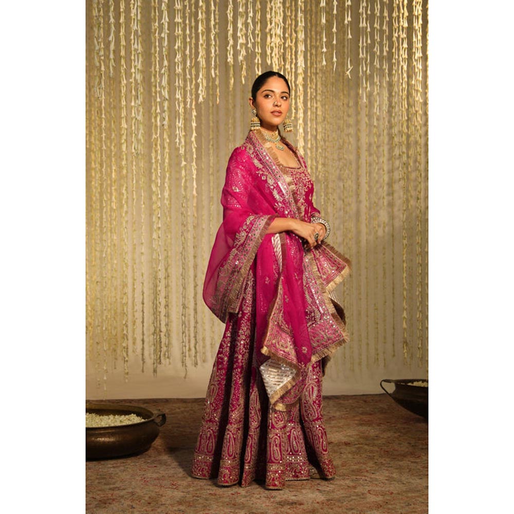 Sheetal Batra Mazneen - Hot Pink Kurta , Sharara And Dupatta Set