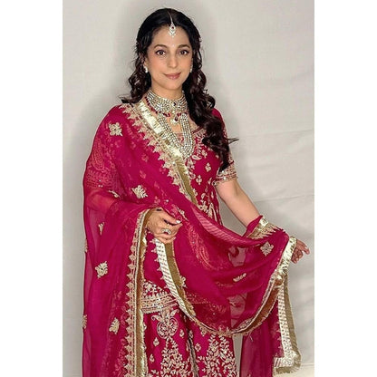 Sheetal Batra Mazneen - Hot Pink Kurta , Sharara And Dupatta Set