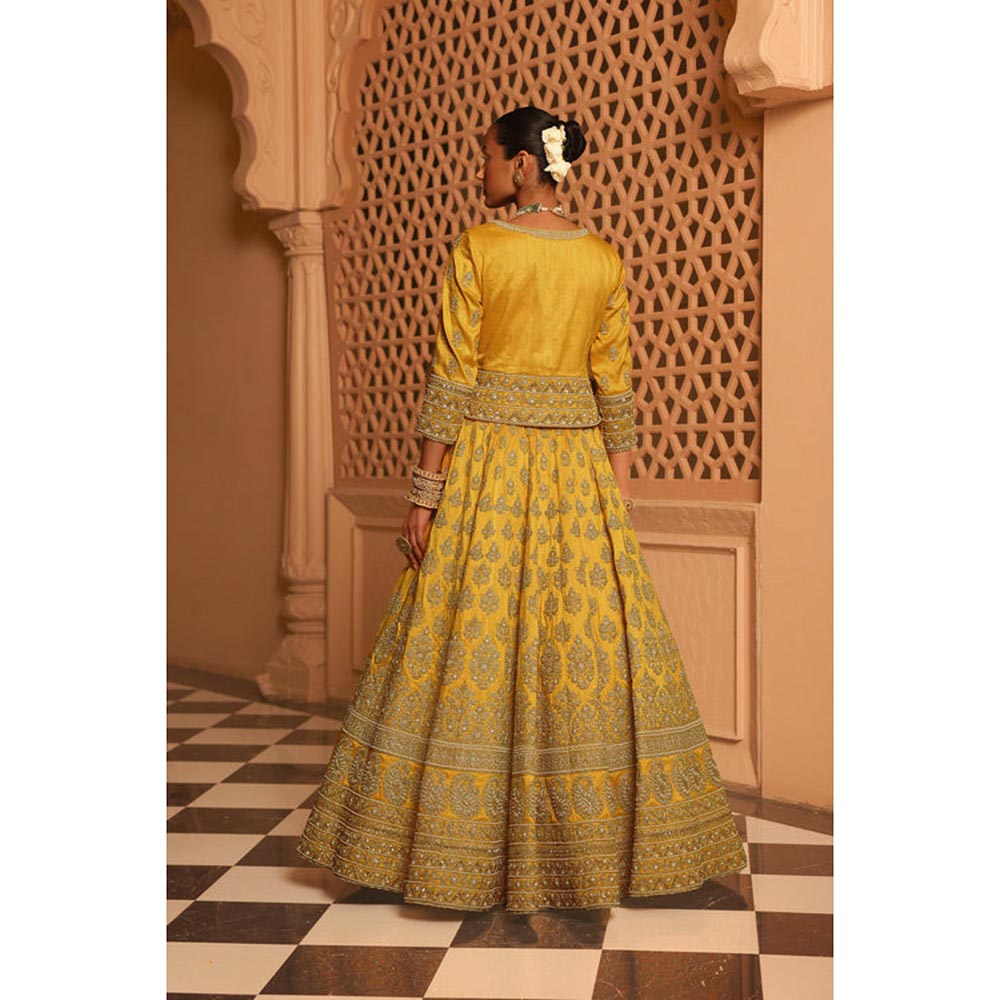 Sheetal Batra Noorali - Mustard Lehenga With Choli Blouse And Dupatta Set