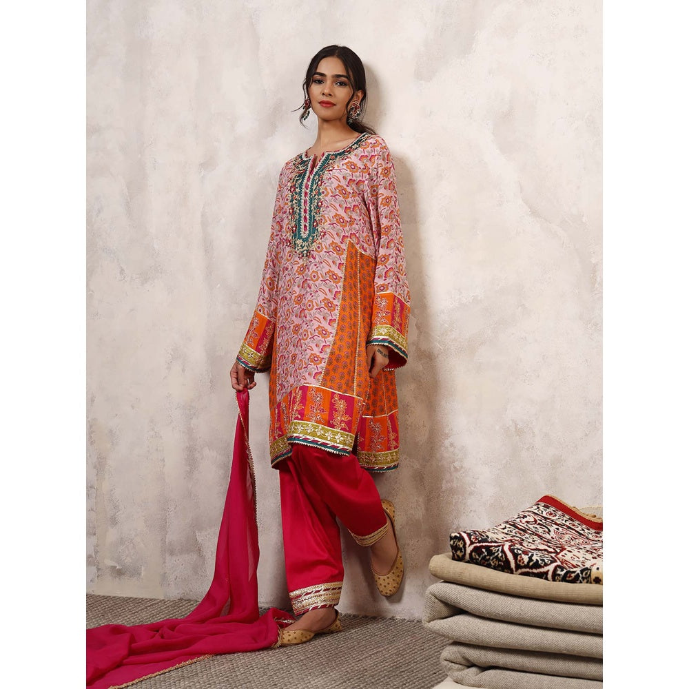 Shetab Kazmi Gulnar Embroidered Kurta with Salwar & Dupatta