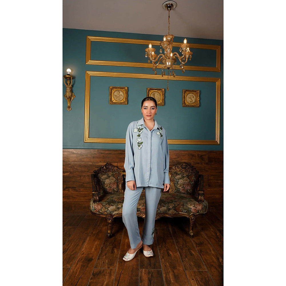 Shilpsutra Cloud Waltz Blue Co-Ord Set