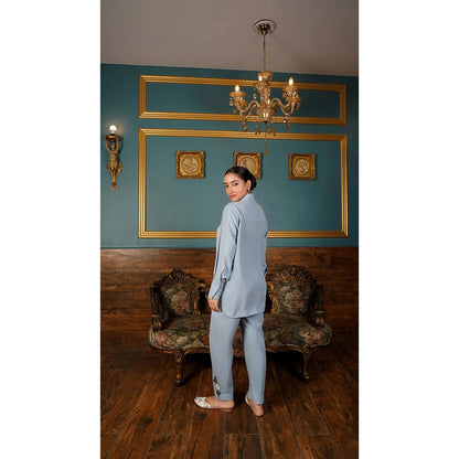 Shilpsutra Cloud Waltz Blue Co-Ord Set
