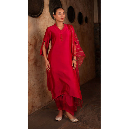 Shilpsutra Pink Raspberry Kurta with Pant and Dupatta