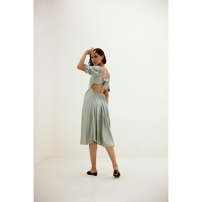 Shibui Hush Hush Cut Out Green Dress