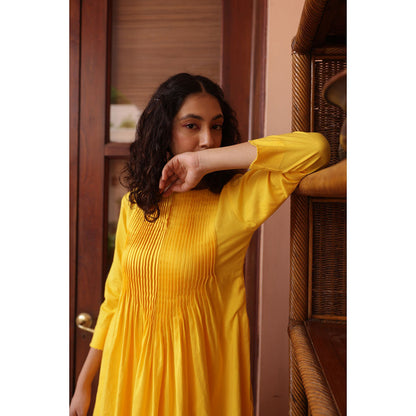 Shibui Santorini Yellow Kurta and Pant (Set of 2)