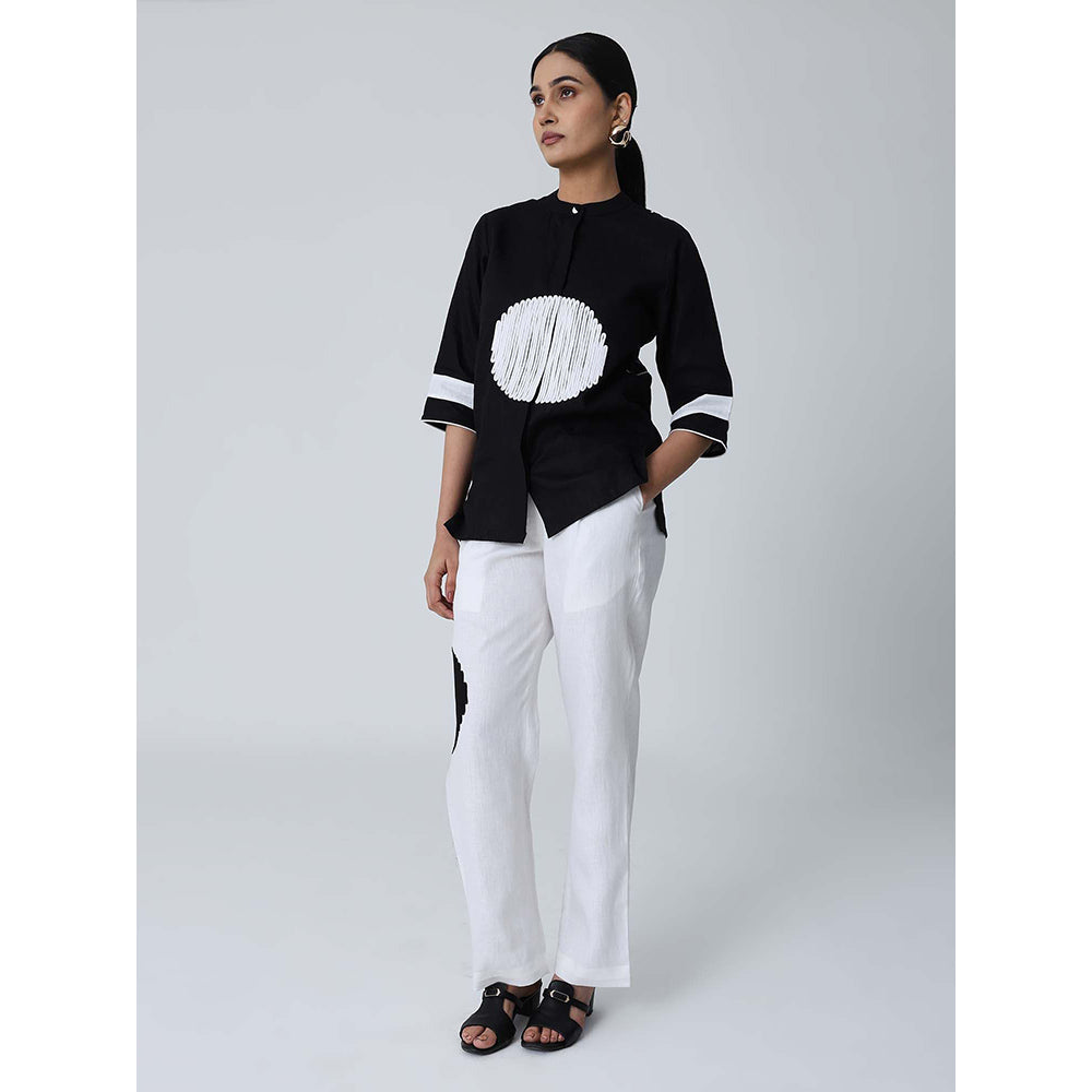 Shibui Comet Black Shirt and White Pant (Set of 2)