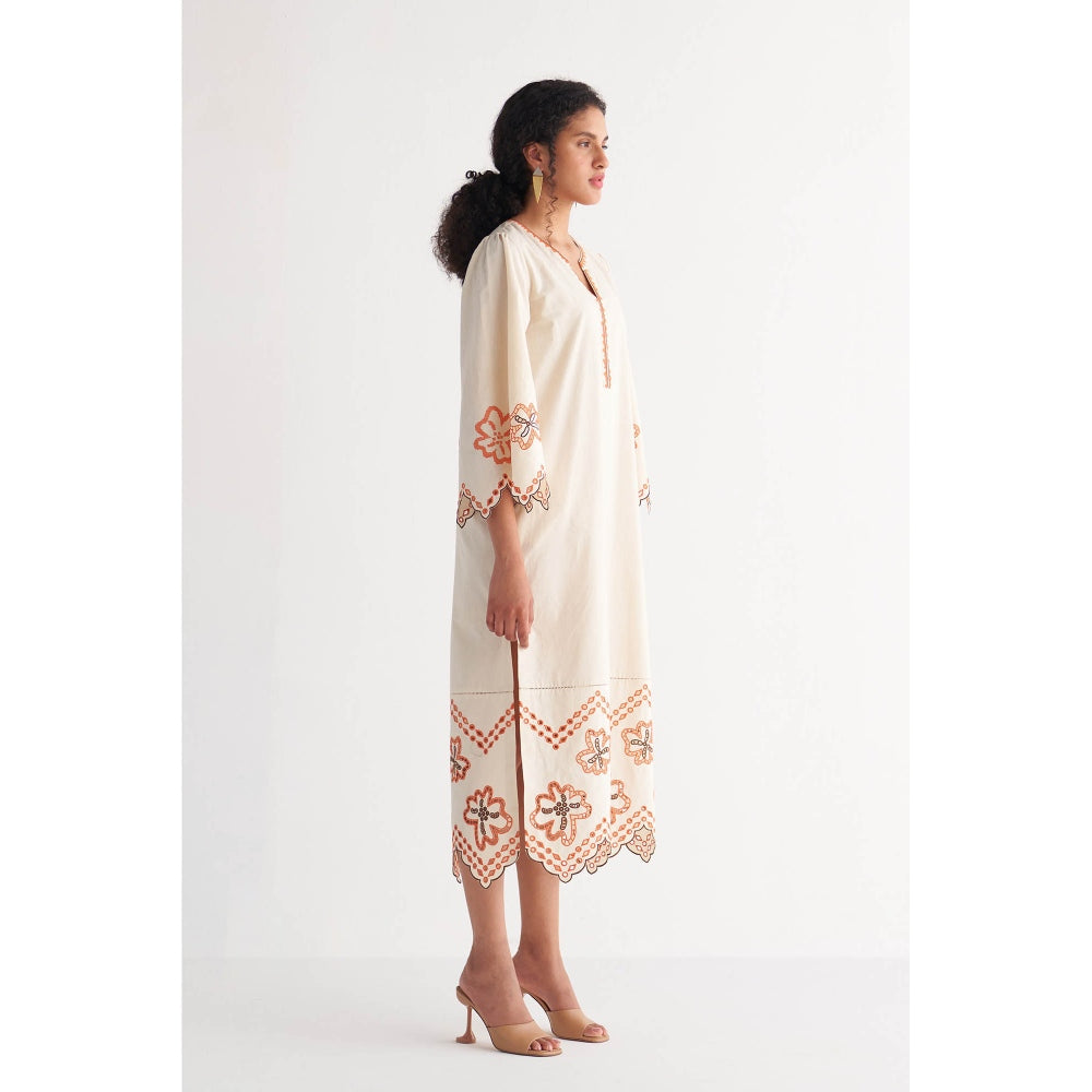 Shivani Bhargava Off-White Colossal Cutwork Dress