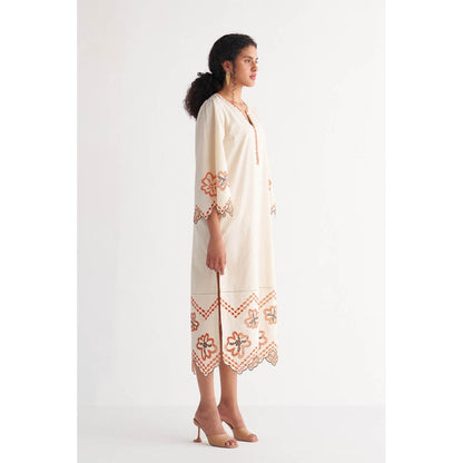 Shivani Bhargava Off-White Colossal Cutwork Dress