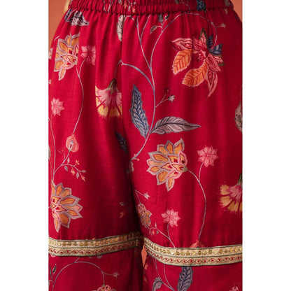 Shivani Bhargava Diya Chintz Embroidered Short Kurta with Sharara and Dupatta (Set of 3)