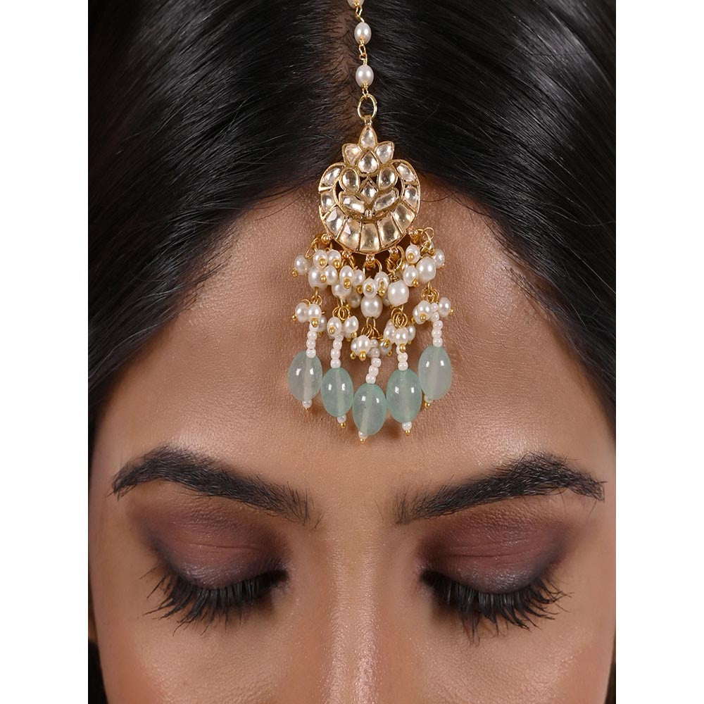 Shlok Jewels Sanaya Kundan Maang Tika