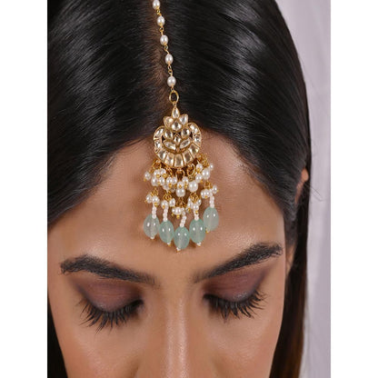 Shlok Jewels Sanaya Kundan Maang Tika