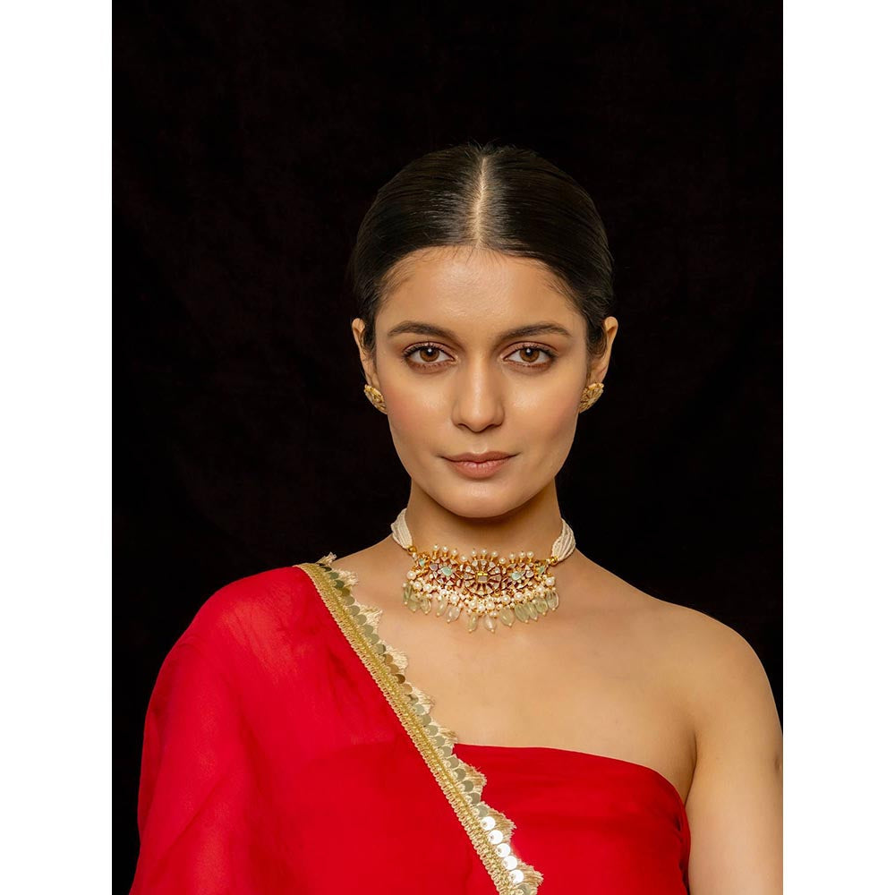 Shlok Jewels Inaara Choker & Earring Set