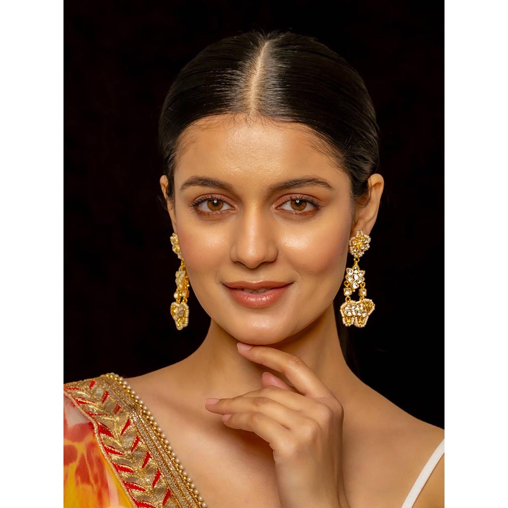 Shlok Jewels Sita Danglers Earrings