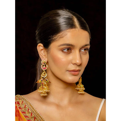 Shlok Jewels Mayura Danglers Earrings
