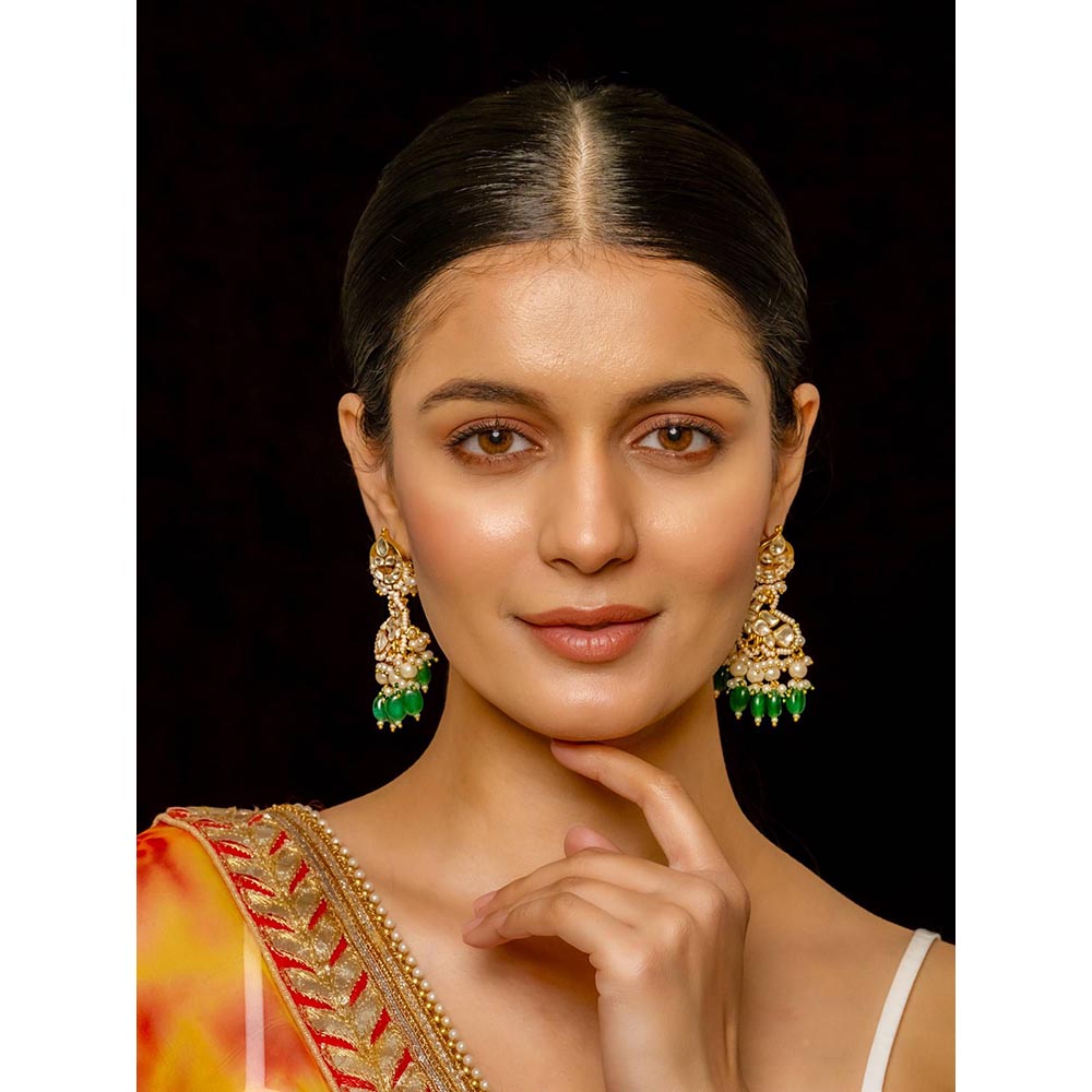 Shlok Jewels Navgreh Danglers Earrings
