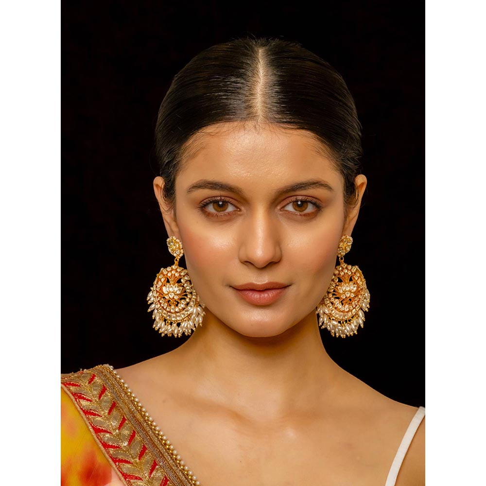 Shlok Jewels Madhu Chandbali Earrings