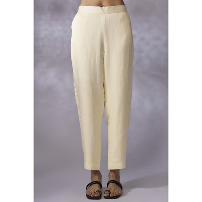 Shreeka Ivory Embroidered Kurta with Pant and Dupatta (Set of 3)