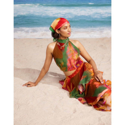 Siddhartha Bansal Multi-Colour Printed Free Fallin Co-Ord (Set of 2)