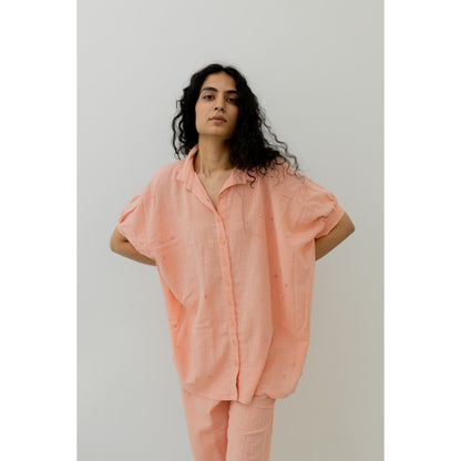 Silai Studio Bubblegum Pink Cotton Shirt