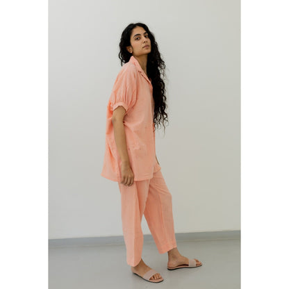 Silai Studio Bubblegum Pink Cotton Shirt