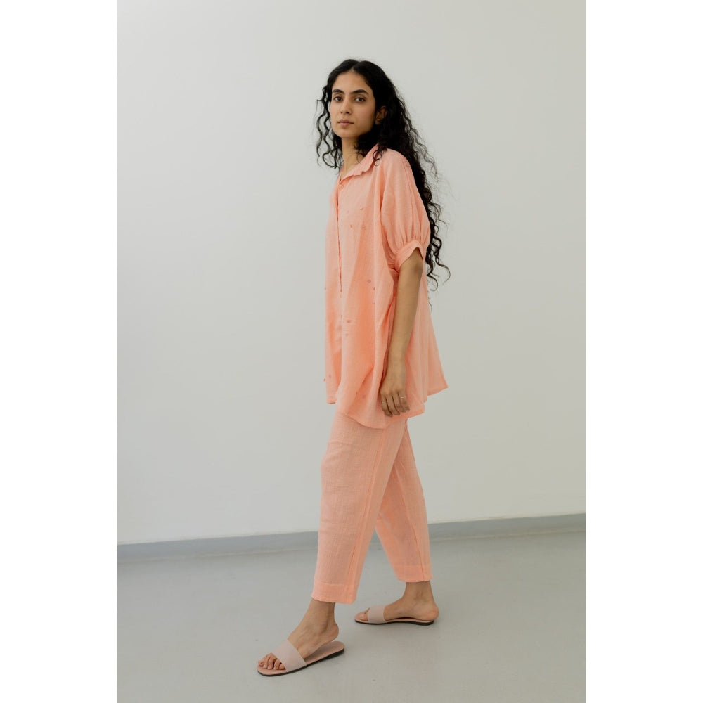 Silai Studio Bubblegum Pink Cotton Shirt
