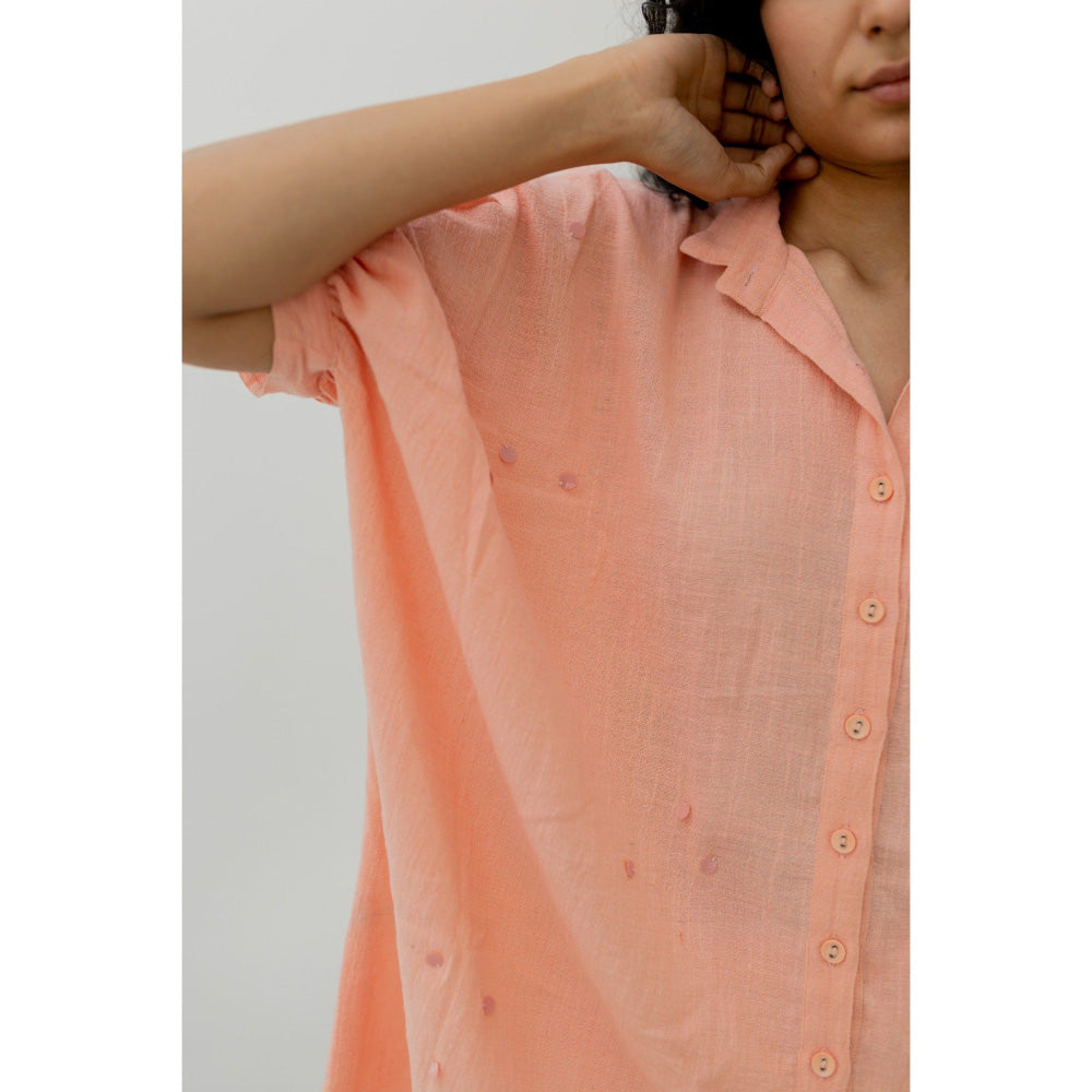 Silai Studio Bubblegum Pink Cotton Shirt