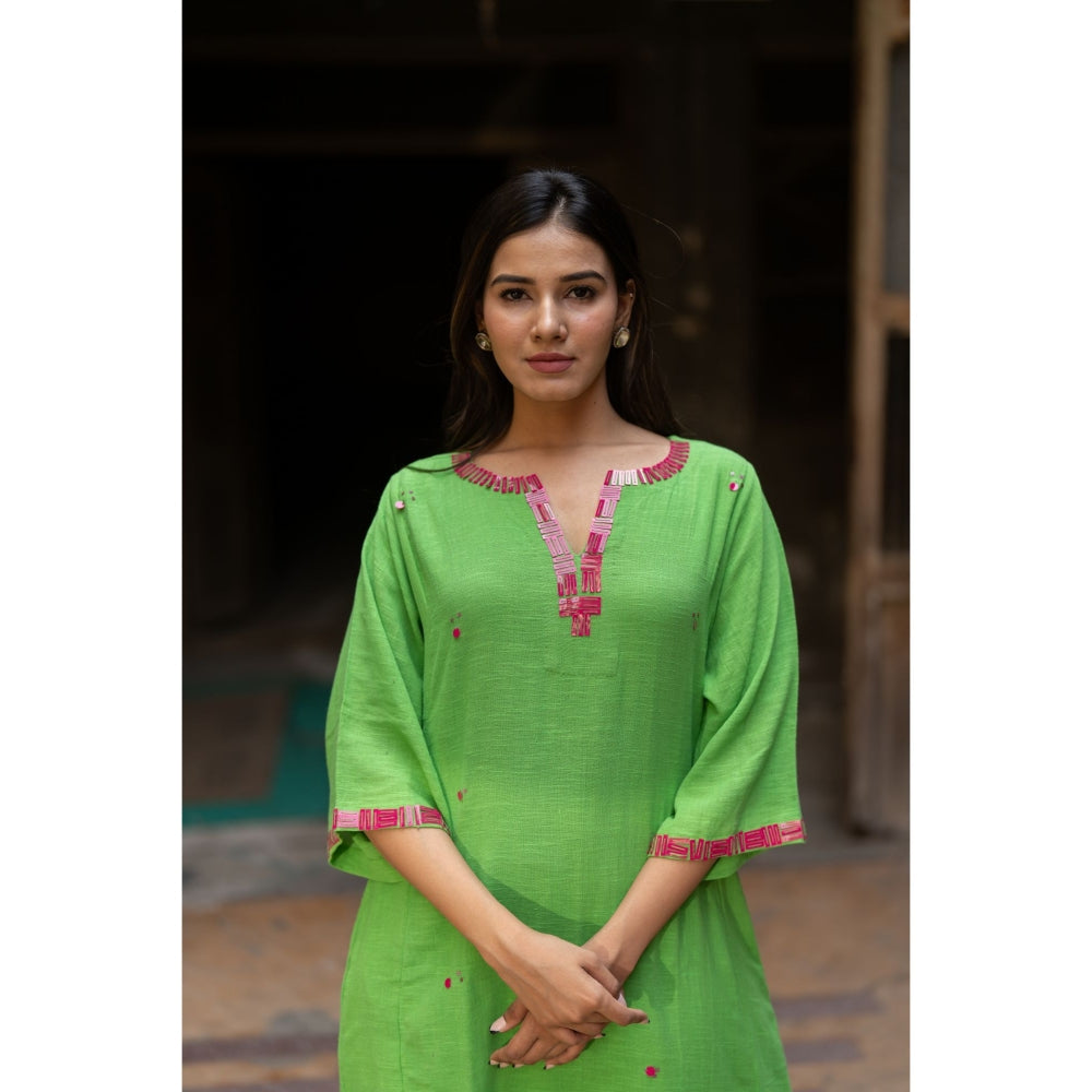 Silai Studio Kyomi Kurta With Pant for Women (Set of 2)