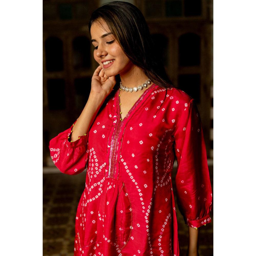 Silai Studio Falak Kurta With Pant for Women (Set of 2)