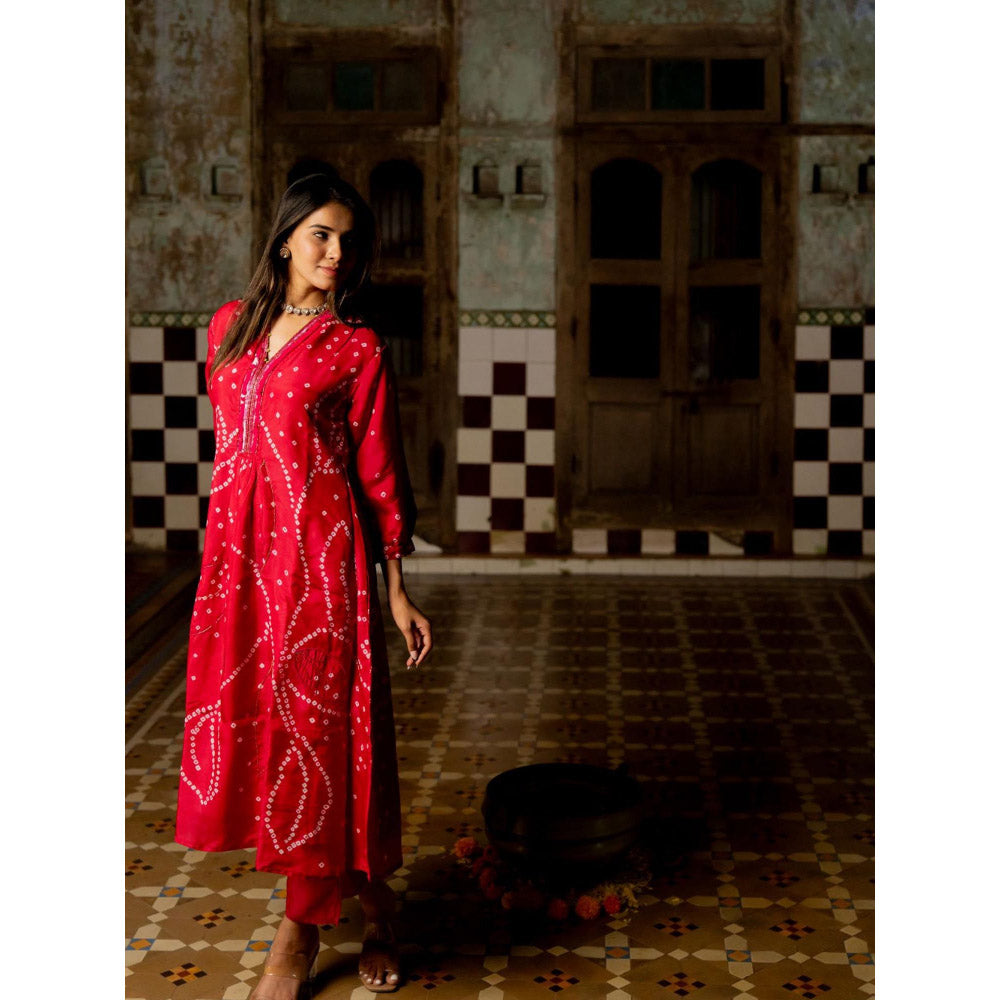 Silai Studio Falak Kurta With Pant for Women (Set of 2)