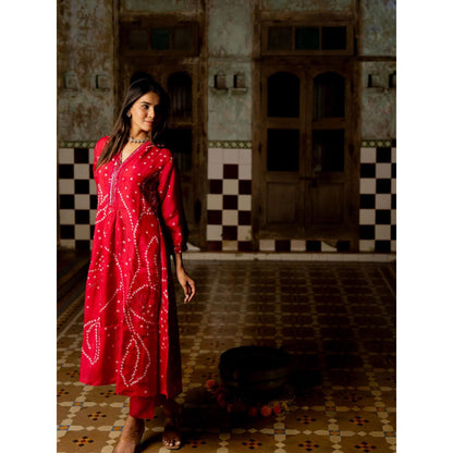 Silai Studio Falak Kurta With Pant for Women (Set of 2)